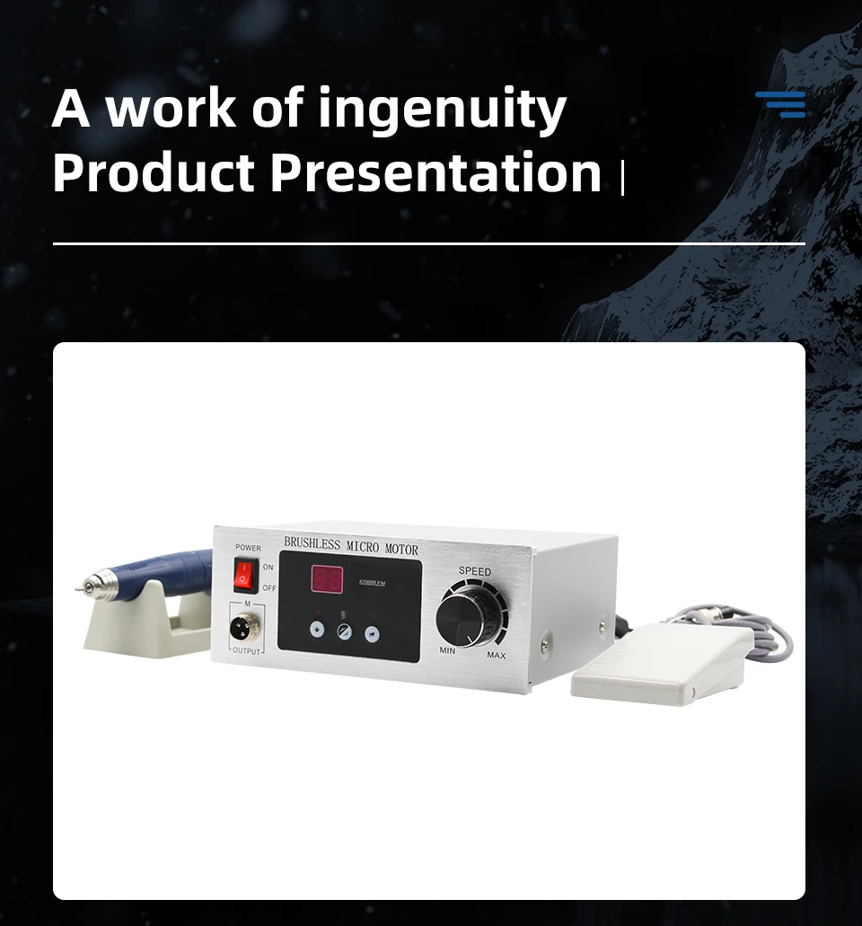 Micromotore da laboratorio brushless 70000 giri/min Manipolo per lucidatura dentale Strumento per odontoiatria Micromotore_voghion.com