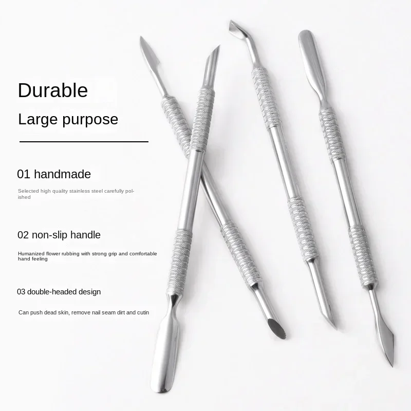 Hook Type Cuticle Pusher Nail Polish Remover Gel Nail Polish Peeler Scraper Stainless Steel Clean Manicure Tool for Art
