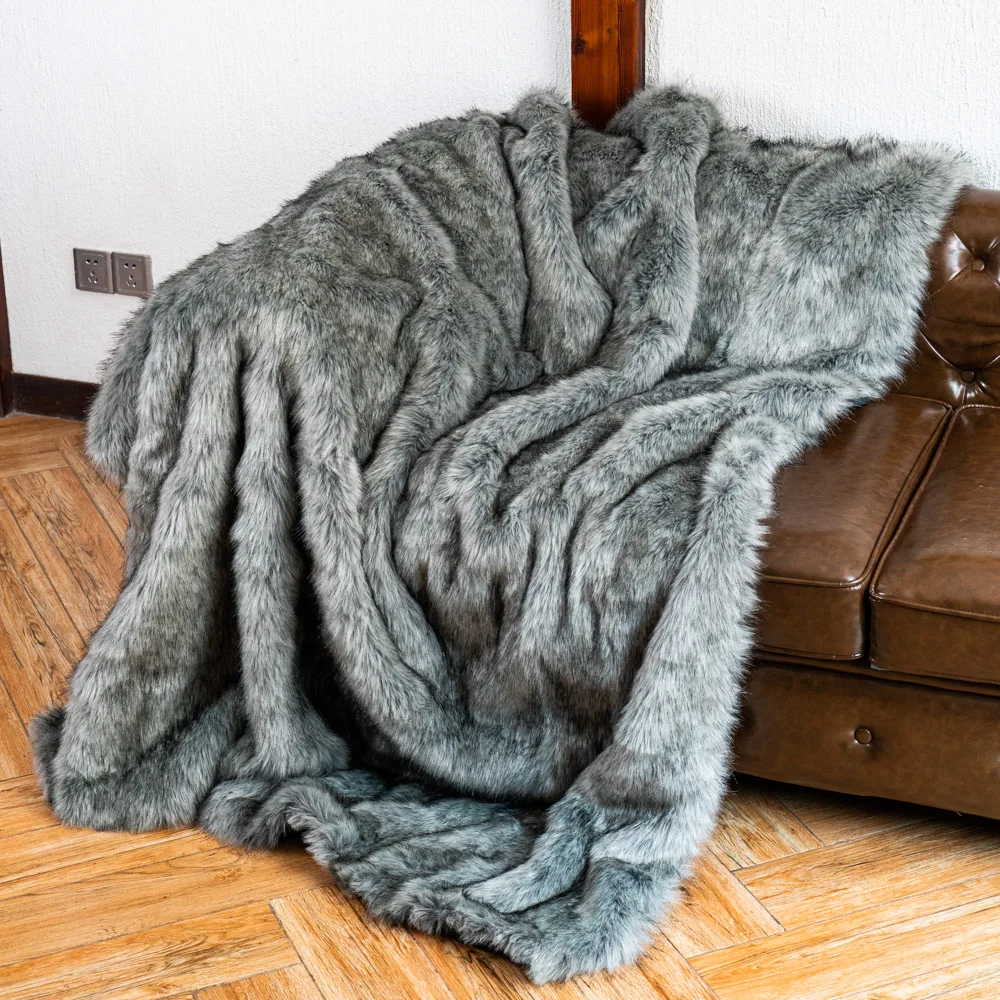 BATTILO Faux Fur Blanket Luxury Decorative Throw Blanket Fuzzy Warm Cozy  Plaid Throws For Couch Bed Blanket King Size 150x200cm - AliExpress