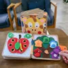 Children Shape Toys Montessori Educational Toys Giraffe Busy Book For Fine Motor Skills Knowledge Developing 4