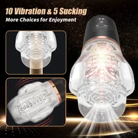 Automatische elektrische Kolben rotierende Sauger männlich Blowjob Mastur bator Tasse Vagina Dildo echte orale Vibrator Sexspielzeug für Männer Maschine 2