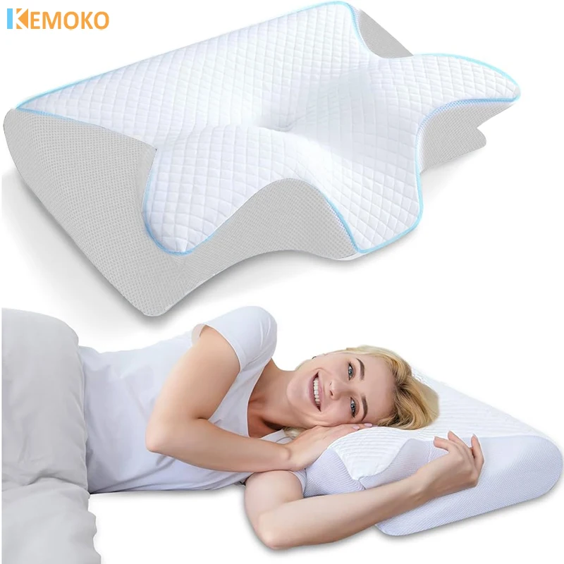 New Memory Foam Cervical Pillow, 2 in 1 Ergonomic Contour Orthopedic Pillow for Neck Pain, Contoured Support Pillows,Neck Pillow New Memory Foam Cervical Pillow, 2 in 1 Ergonomic Contour Orthopedic Pillow for Neck Pain, Contoured Support Pillows,Neck Pillow