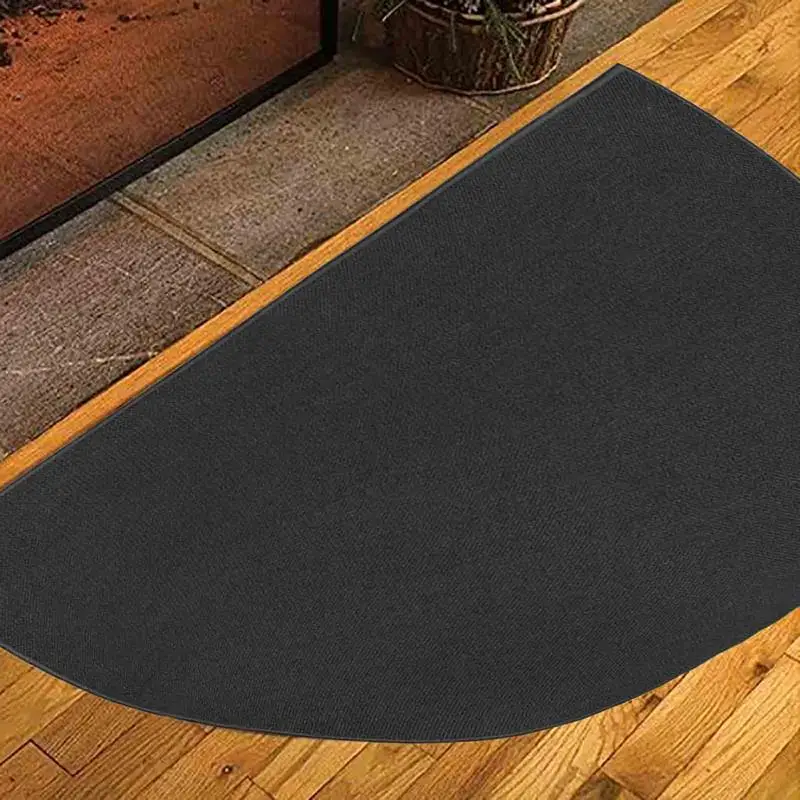 Tapis de cheminée demi-rond ignifuge tapis antidér – Grandado