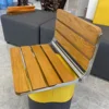 Folding Wall Mounted Teak Wood Fold Down Shower Seat Wood Stool Bench For Inside Shower, Bathroom Fold Up Show 6