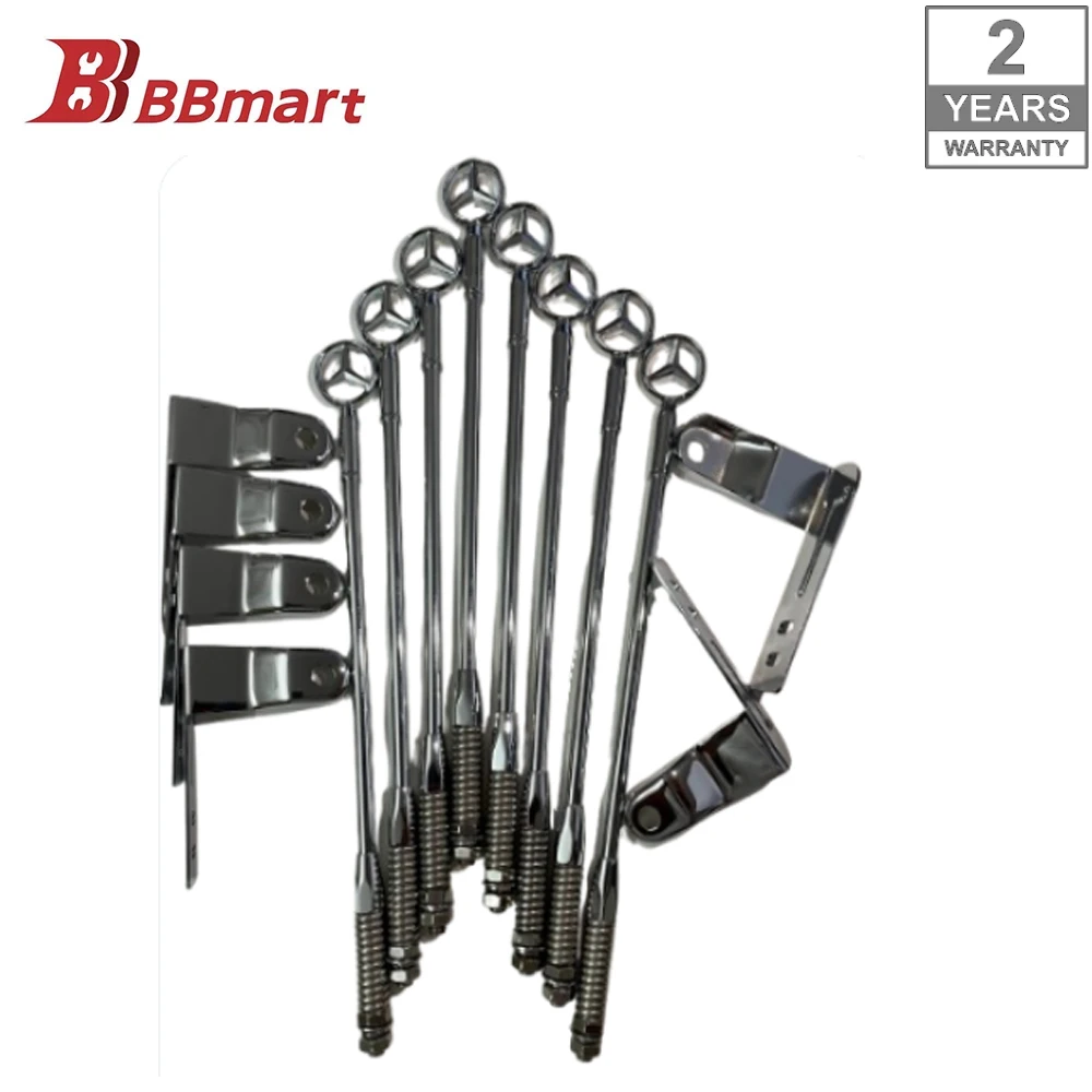 BBmart cars accessories 1 Pcs Chrome Parking Pole Park Bar Parkingpole Flagpole Streamer Pole For Mercedes Benz W124 W140 W118