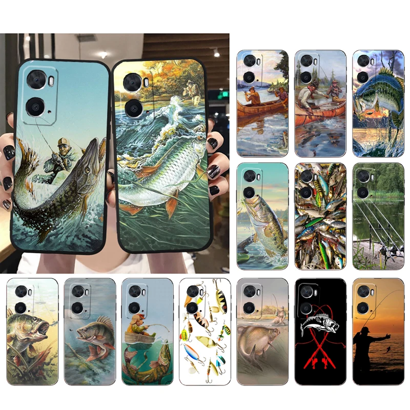 

Bass Fish Fisherman Phone Case For OPPO A77 A57S A96 A91 A54 A74 A94 A73 A78 A53S A54S A15 A16 A17 A52 A58X A98