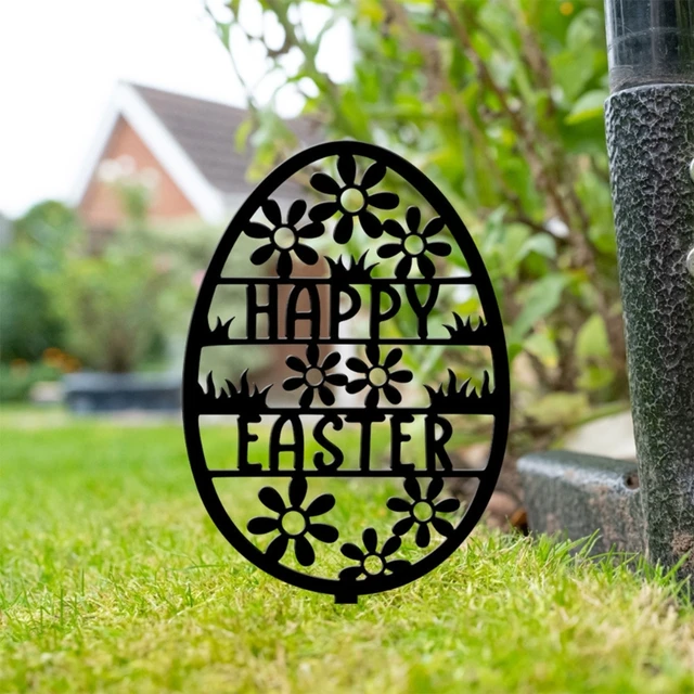 Húsvéti Virágtojáskert Tét Akril Dekoratív Jelzői Dekorációs Kellékek Ünnepi Újévi Születésnapi Party Kxre - Image 2