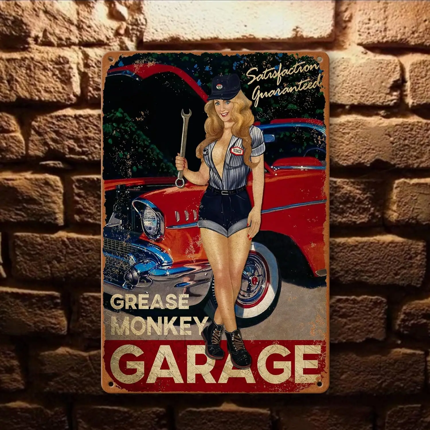 Vintage Motorcycle Oil Gasoline Metal Tin Signs Gulf Esso Agip Man Cave Club Plate Motor Garage Wall Decor Plaque metal wall signs
