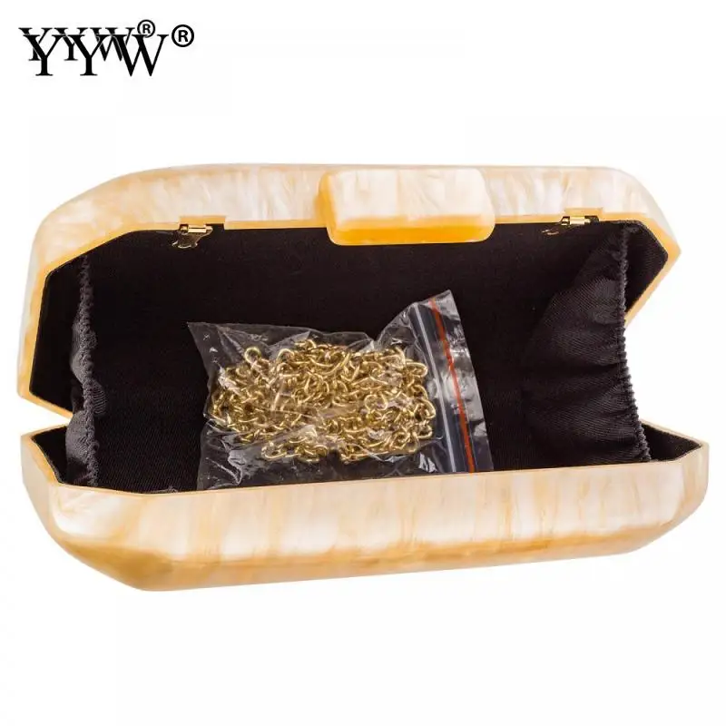 Women Clutch Bags Green Beige Acrylic Luxury Elegant Party Evening Bag Woman Casual Cute Box Mini Designer Handbags Purse Wallet