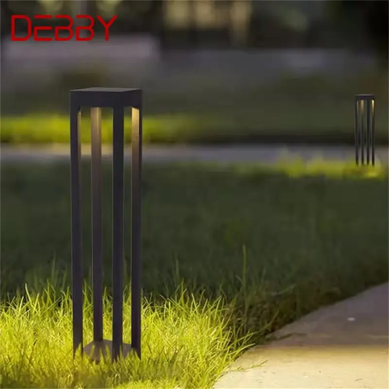 

DEBBY Nordic Modern Outdoor Lawn Lamp Black Light LED Waterproof Home for Villa Path Garden