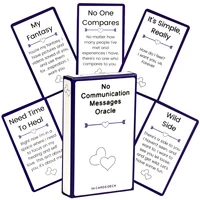 No Communication Massages Oracle Cards For Family Party High Quality Fortune Telling Divination Tarot Cards Deck Game 1