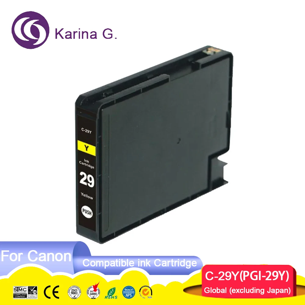 PGI-29 PGI29 PGI 29 C-29 Premium Color Compatible InkJet Ink Cartridge for Pixm