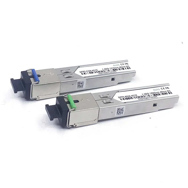 2 Pz 1 Paio 1.25G Bidi Sfp 1310Nm-Tx/Muslimex 40Km Modulo Ricetrasmettitore Ddm Per Cisco / H3C / Hp E Più Marca