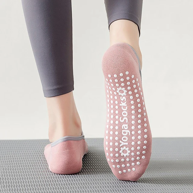 Yoga Socks Professional Anti Slip Socks Woman Sport Sweat-absorbent Breathable Pilates Socks Ladies Ballet Dance 3