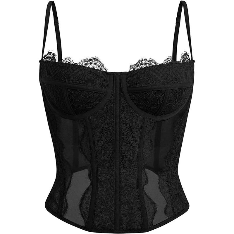 Sexy Clubwear Women Vintage Bustier Crop Tops Sleeveless Stretch Backless Square Neck Y2k Corset Top Outfits Female Vest