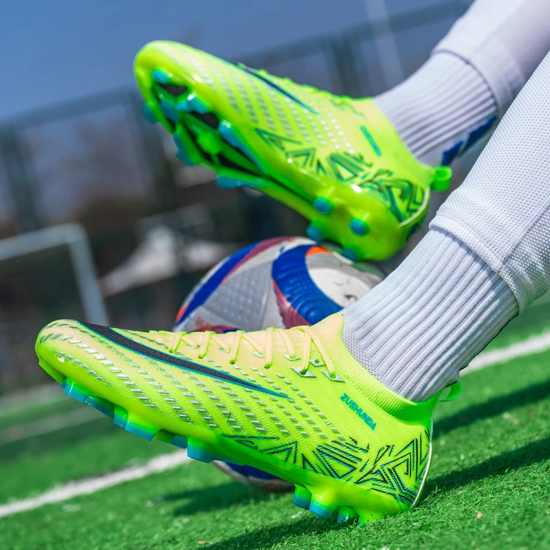 Men's Soccer Shoes TF/FG Non-Slip Turf Soccer Cleats Personalized Design Sport Shoes Casual Sneakers Fashion Football Boot 35-45