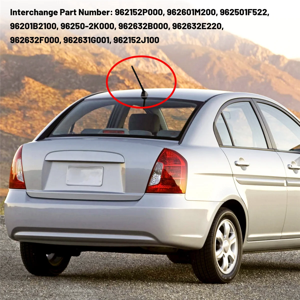 Roof Antenna Pole AM/FM for Accent Forte Soul Sorento 2000