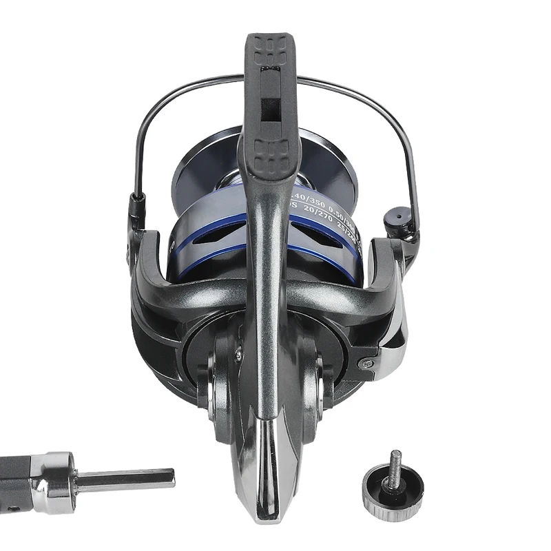 Moulinet Pêche Tambour Fixe 10 Roulements Inox + Bobine Supplémentaire - Soytich