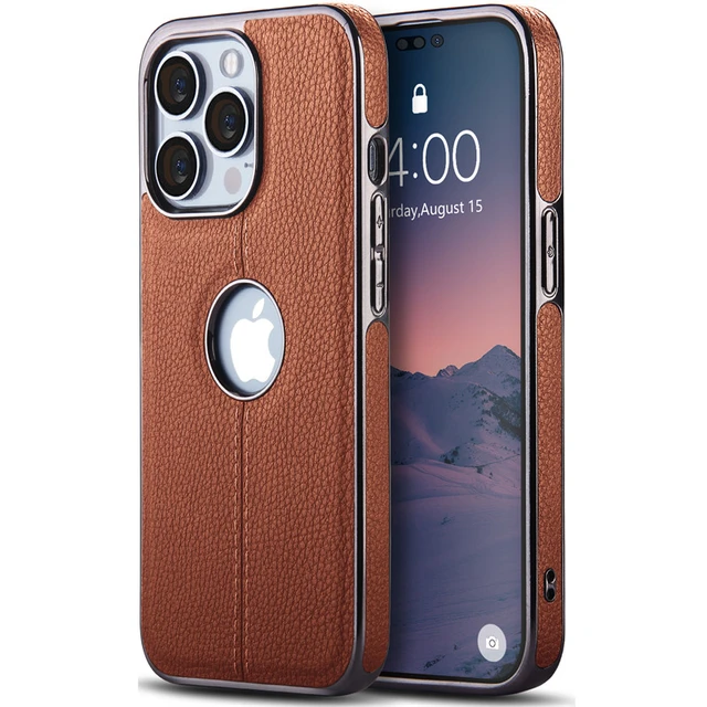 Iphone 14 Pro Max Leather Case  Iphone 14 Luxury Case Leather - Pu Leather  Iphone - Aliexpress