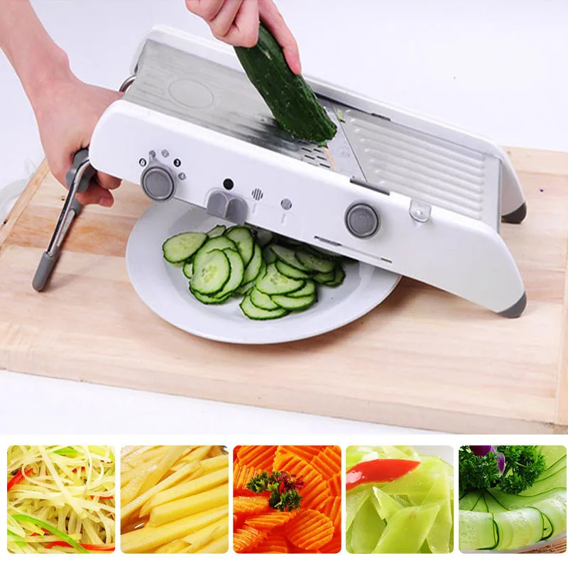 

Vegetable Fruit Cutter Slicer Manual Grater Peeler Mandoline Stainless Steel For Kitchen Convenience Supplies Accessories Tools