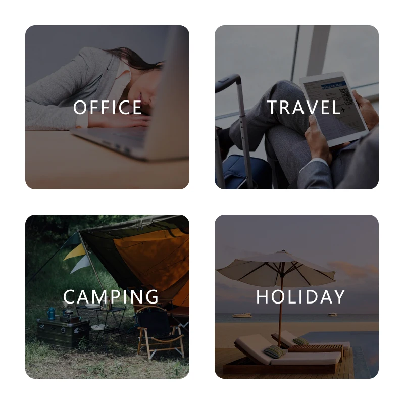 S-Portable Ultralight Inflatable PVC Nylon Air Pillows Camping Sleep Cushion Travel Hiking Beach Car Plane Head Rest Camp Gears 3