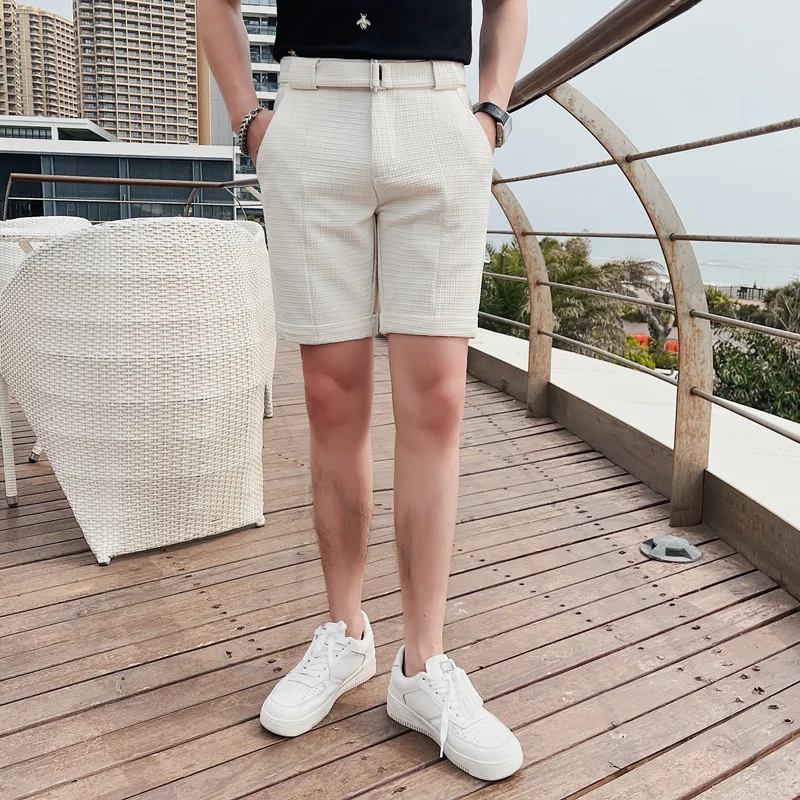 Aliexpress Short Ropa Hombre Men's Shorts With Belt Fashion Summer