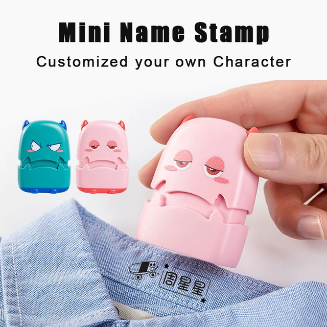 Children Name Stamp For Clothing Little Monster