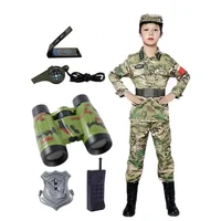 Costume de CamSolomon pour garçons, tenue de soldat de l'armée pour enfants, costume Kiev illage pour l'école de fête, AqCostume comprend des jouets, cadeaux 2
