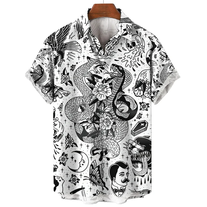 Humanities Theme 3D Printed Men Shirt Man/Women Casual Fashion Short Sleeves Shirts Lapel Button Tops Oversized Unisex Clothing 5
