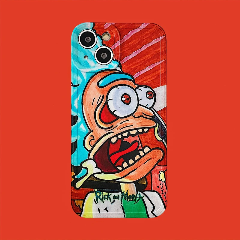 Graffiti Spoof Cartoon Phone Case Cover for IPhone 7 8 Plus 11 12 13 Pro X XR XS Max Shockproof Case for IPhone 13 Cases iphone 13 mini case cheap