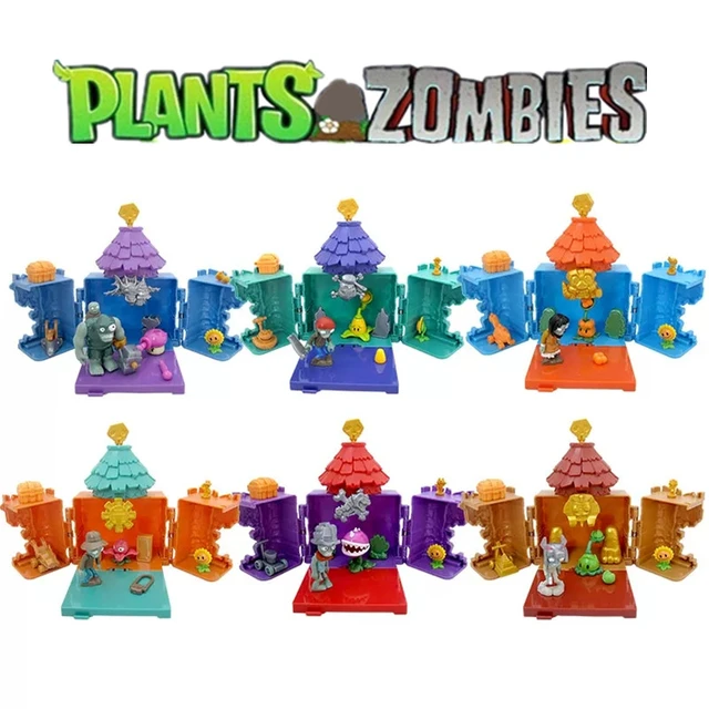 Plants vs Zombies 2 A Full Set of Ejection Toys Spring Brake Clown Zombie  Action Figures Interactive Game Toadstool Boy Kid Gift - AliExpress