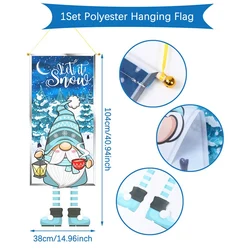 Festive Santa Claus Hanging Flag - Merry Christmas & New Year Decoration 2024 (27)