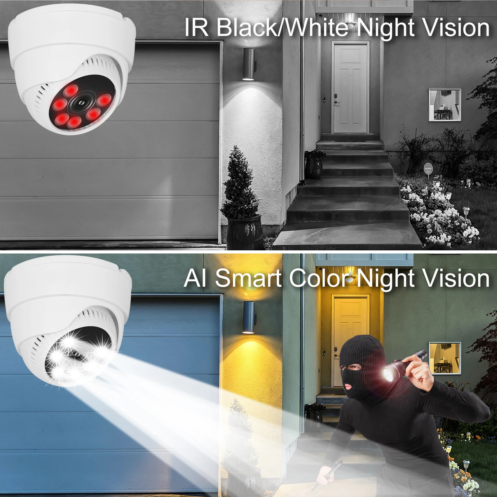 wide angle cctv security camera home color 03