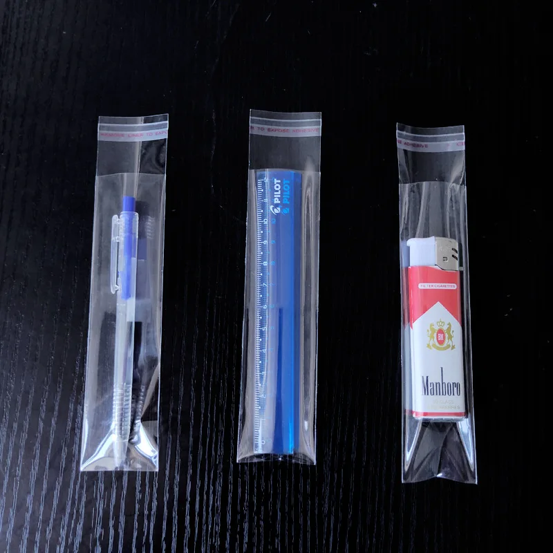 Transparent Self-Adhesive Ziplock Pouch for Jewelry, Candy, and Gift Packaging