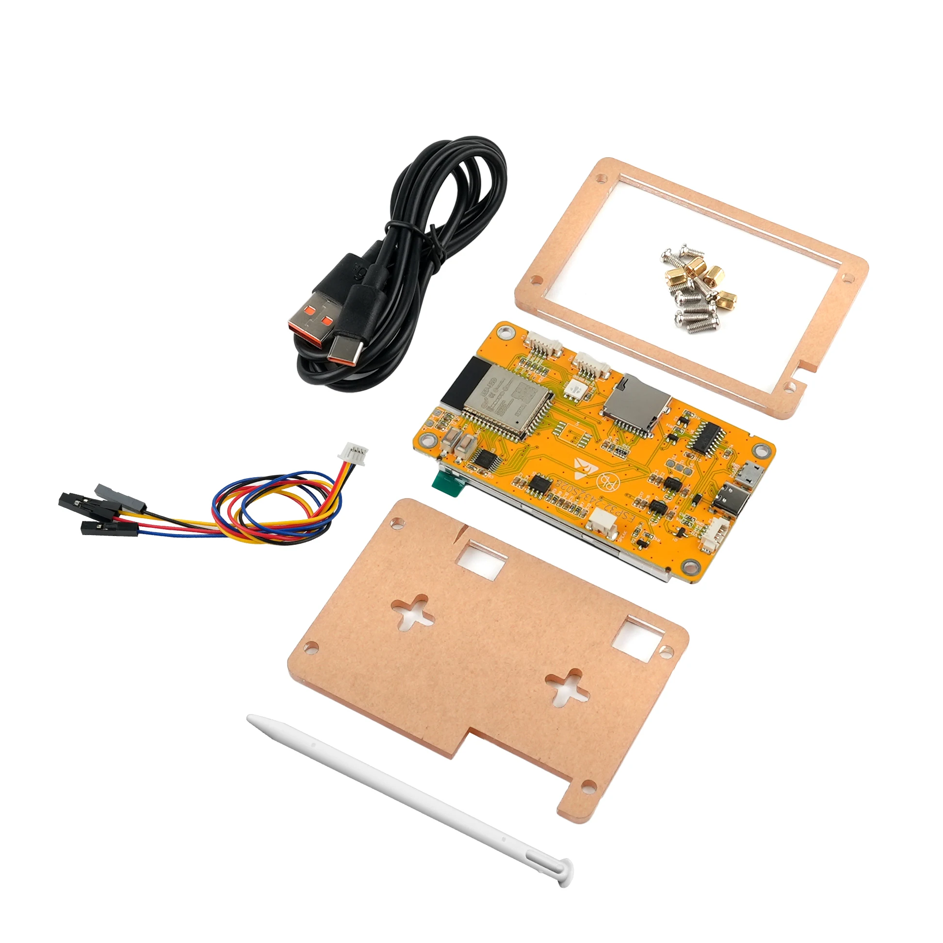 2PCS/세트 NerdMiner V2 377KH/s ESP32 개발 보드 모듈 드라이버 2.8인치 터치 스크린 디스플레이 + 아크릴 케이스 ESP32-2432S028R