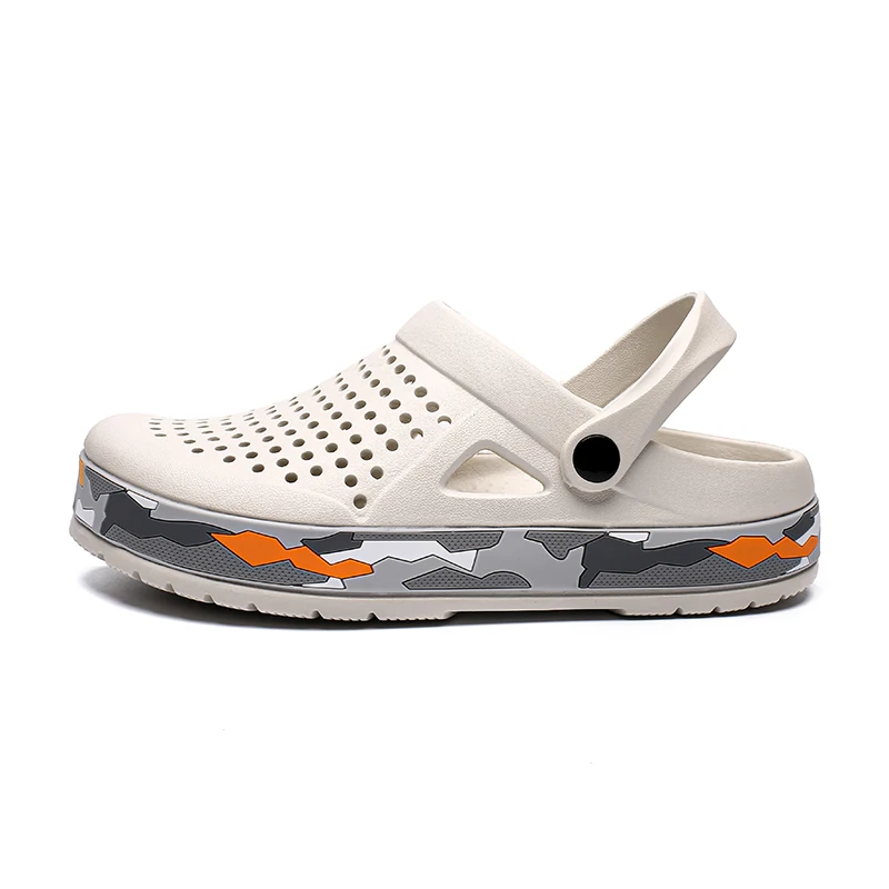 New Mens Sandals Clogs Camo Summer Beach Slippers Outdoor Casual Water Shoes Male Big Size summer sandals,mens shoes