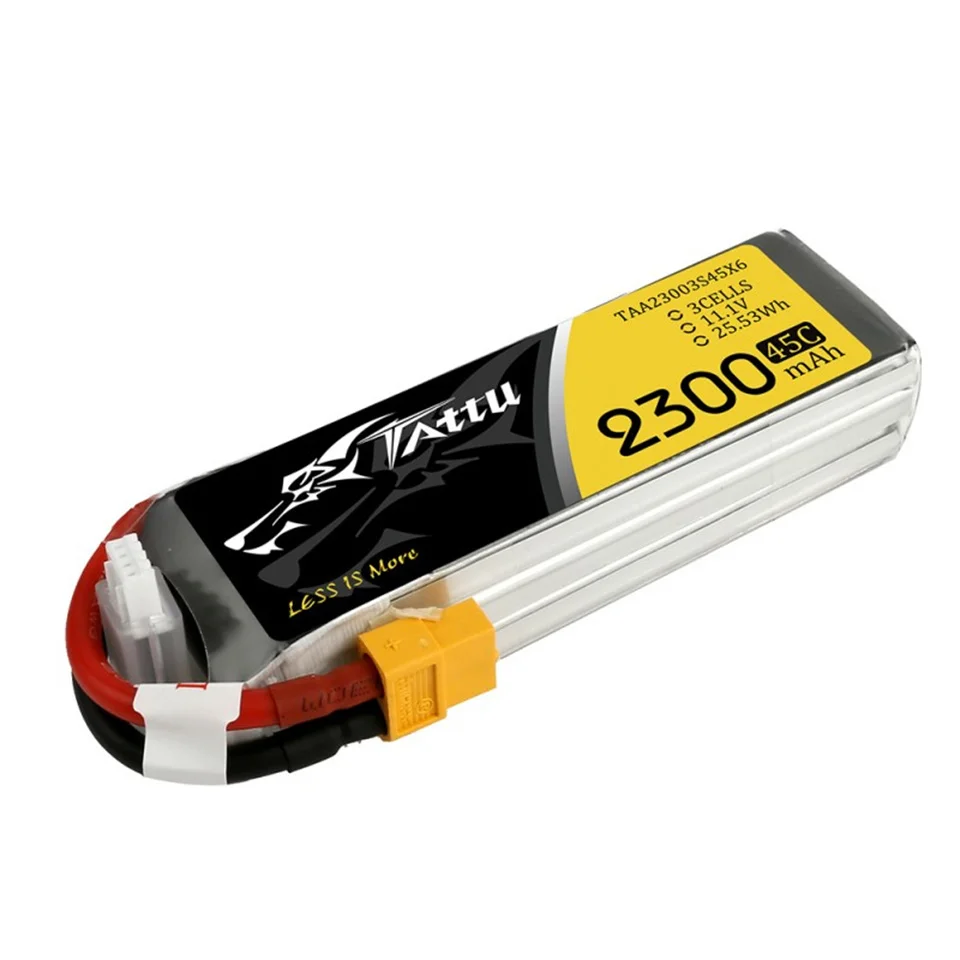 

TATTU 2300mAh 3S 11,1 V 4S 14,8 V 45C Lipo Battery XT60 Plug Connector для FPV Racing Drone Quadcopter Frame Kit Запасные части