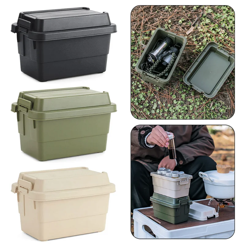 1pc Miniature Storage Box For Outdoor Camping, Desktop Condiment