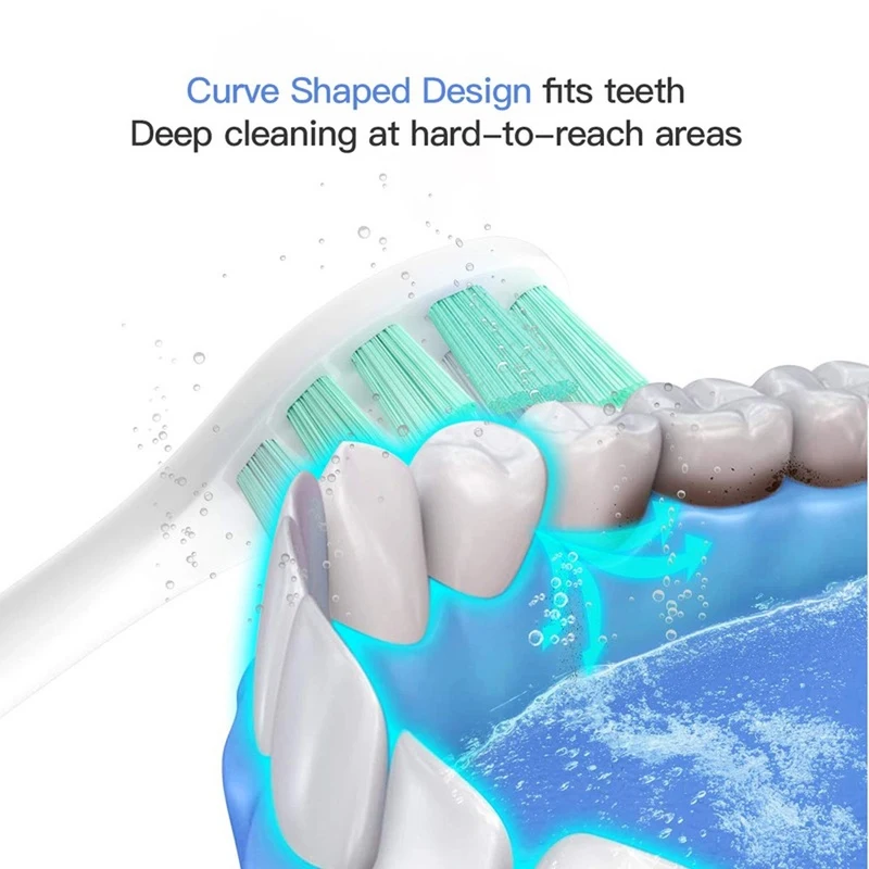 12 pçs para xiaomi mijia t300/t500 substituição cabeças escova de dentes elétrica cabeças macio dupont adequado bocais floss presentes