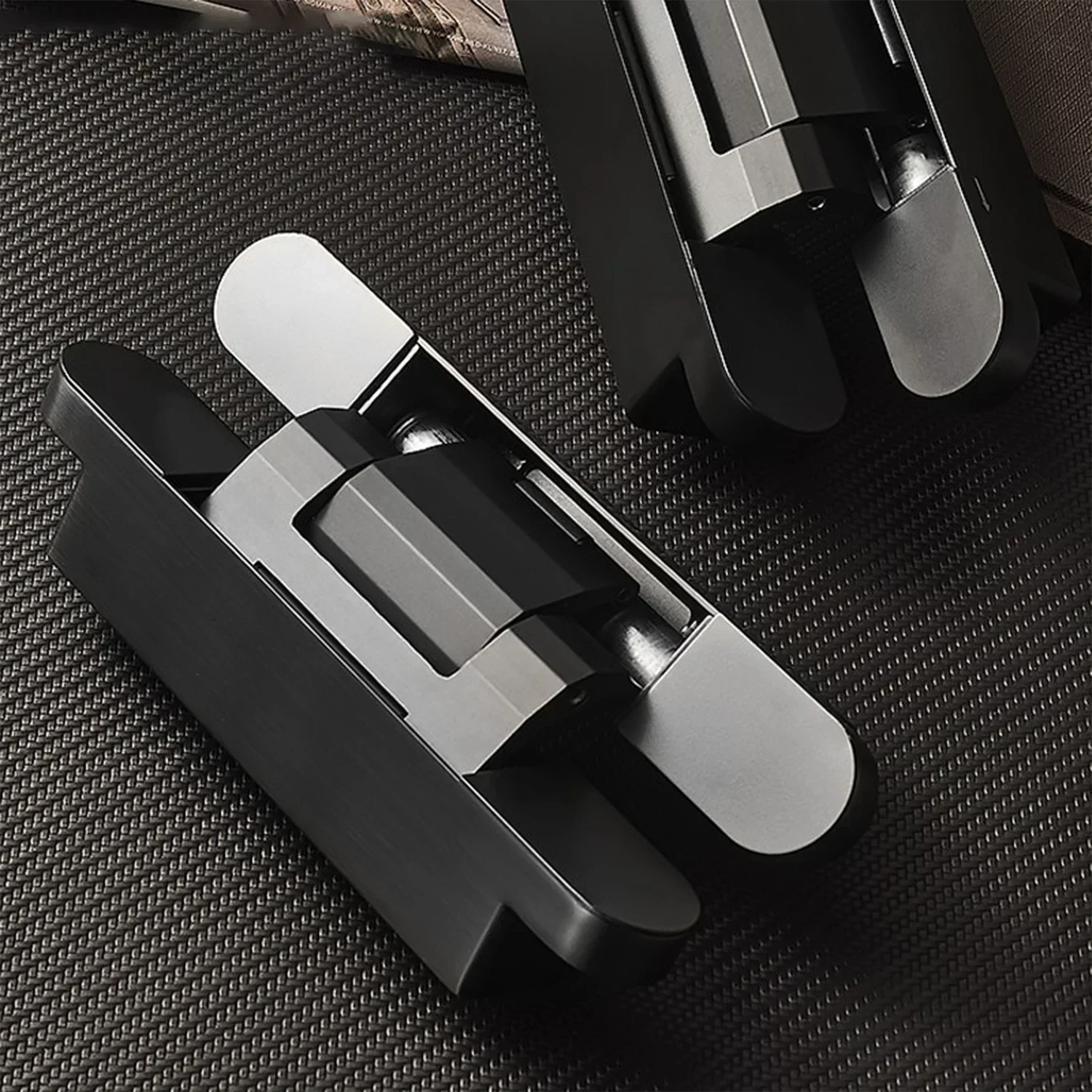 DOOROOM Invisible Hydraulic Hinge Concealed Hidden 180 Degree Swing Hinge Door Close Bearing 100KG Kitchen Cabinet Storage