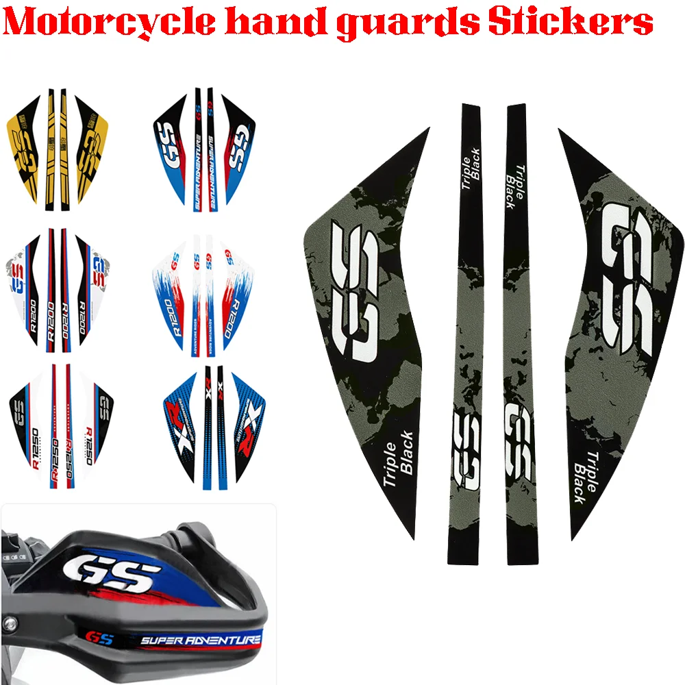 Enhanced Motorcycle Hand Guard Stickers