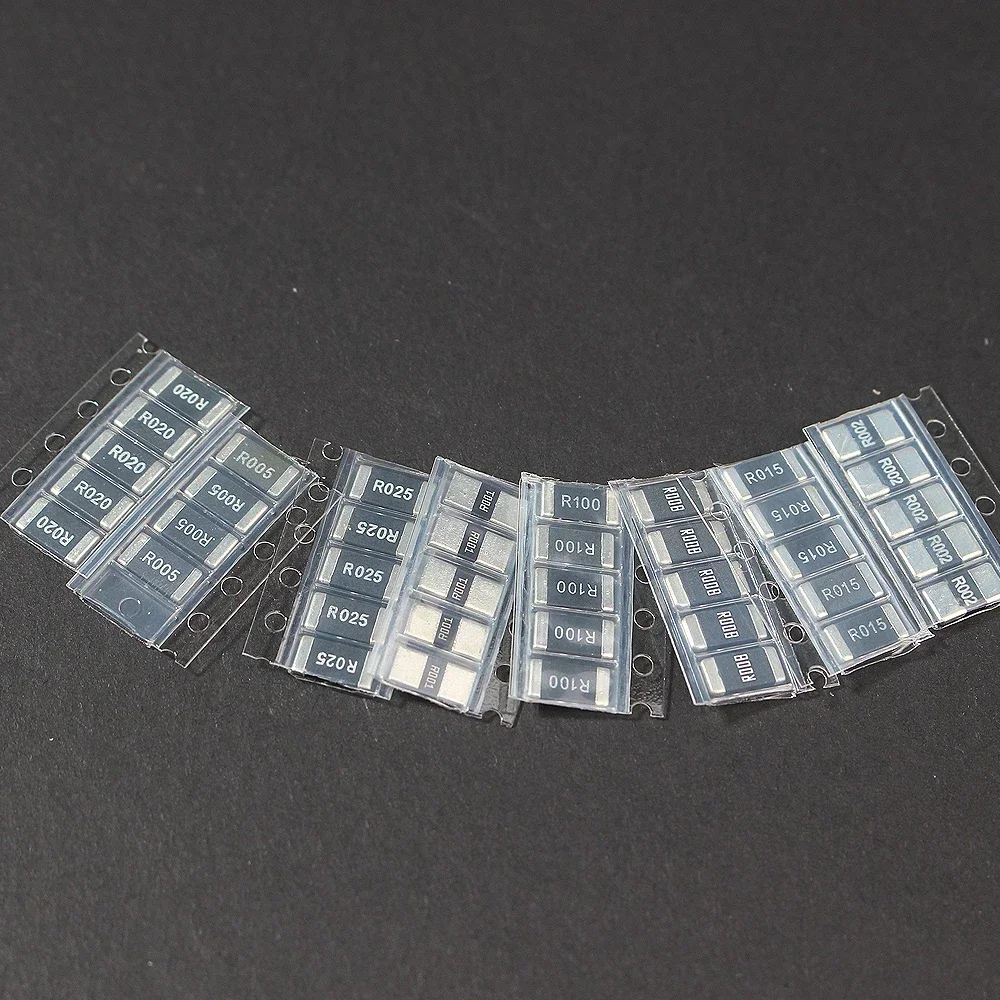 50 Teile/los 2512 SMD Widerstand set 1% Legierung Widerstand Sortiert Kit R002 R005 R008 R010 R015 R020 R025 R050 R100 – Detail 1