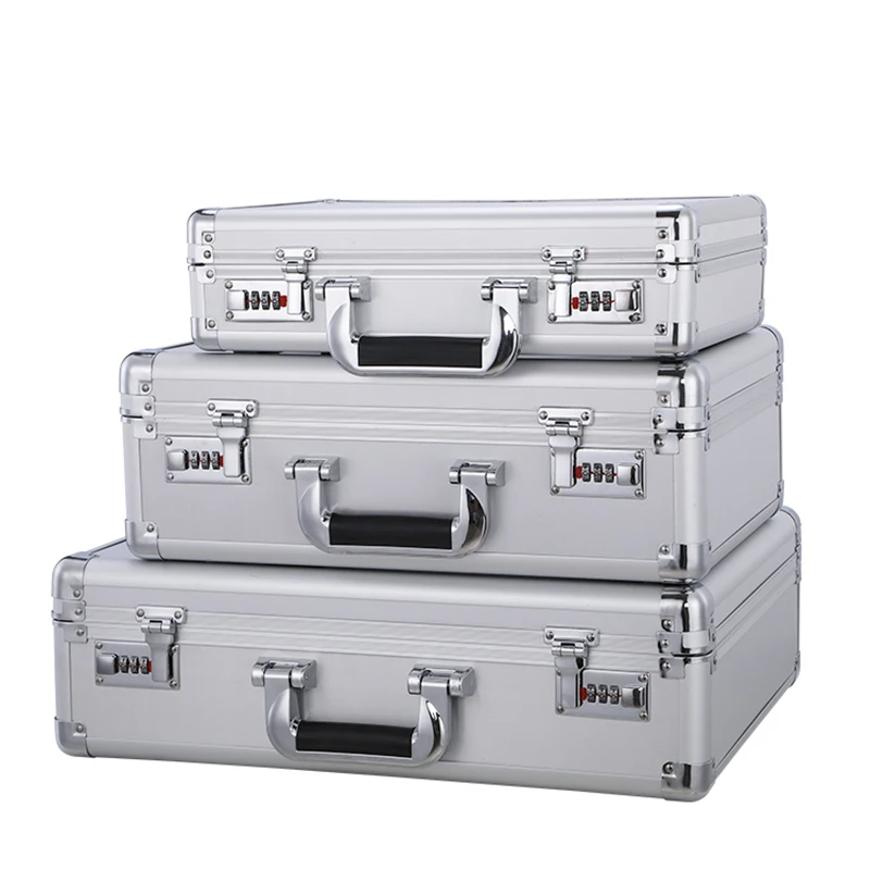 Aluminum Tool Case Suitcase Digital Lens Moistureproof Box Impact Resistant Toolbox Equipment SLR Camera Box With Pre-cut Foam 6
