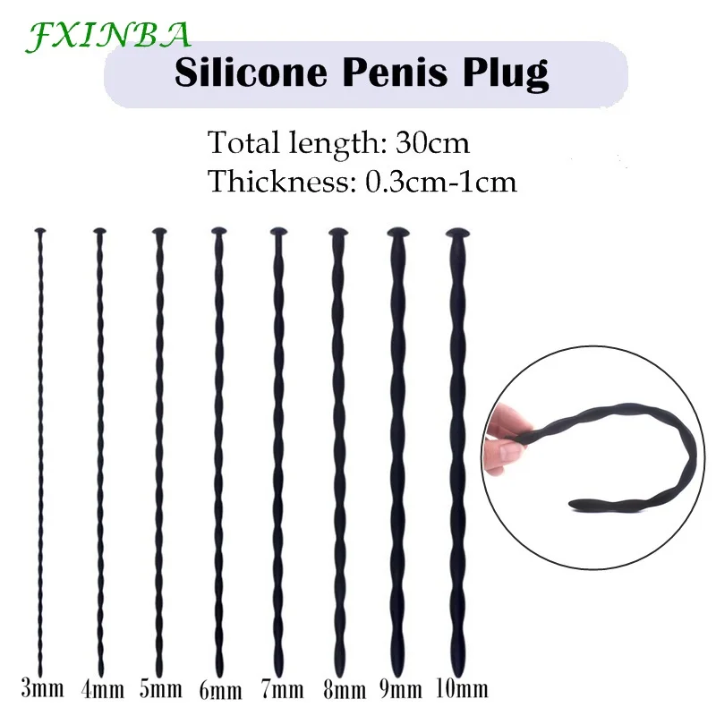 1/4Pcs Silicone Urethral Catheter Dilator Stimulation Sex Toys for Men Gay Sounding Penis Plug Insert Urethra Catheter silicone urethral dilator urethral dilator