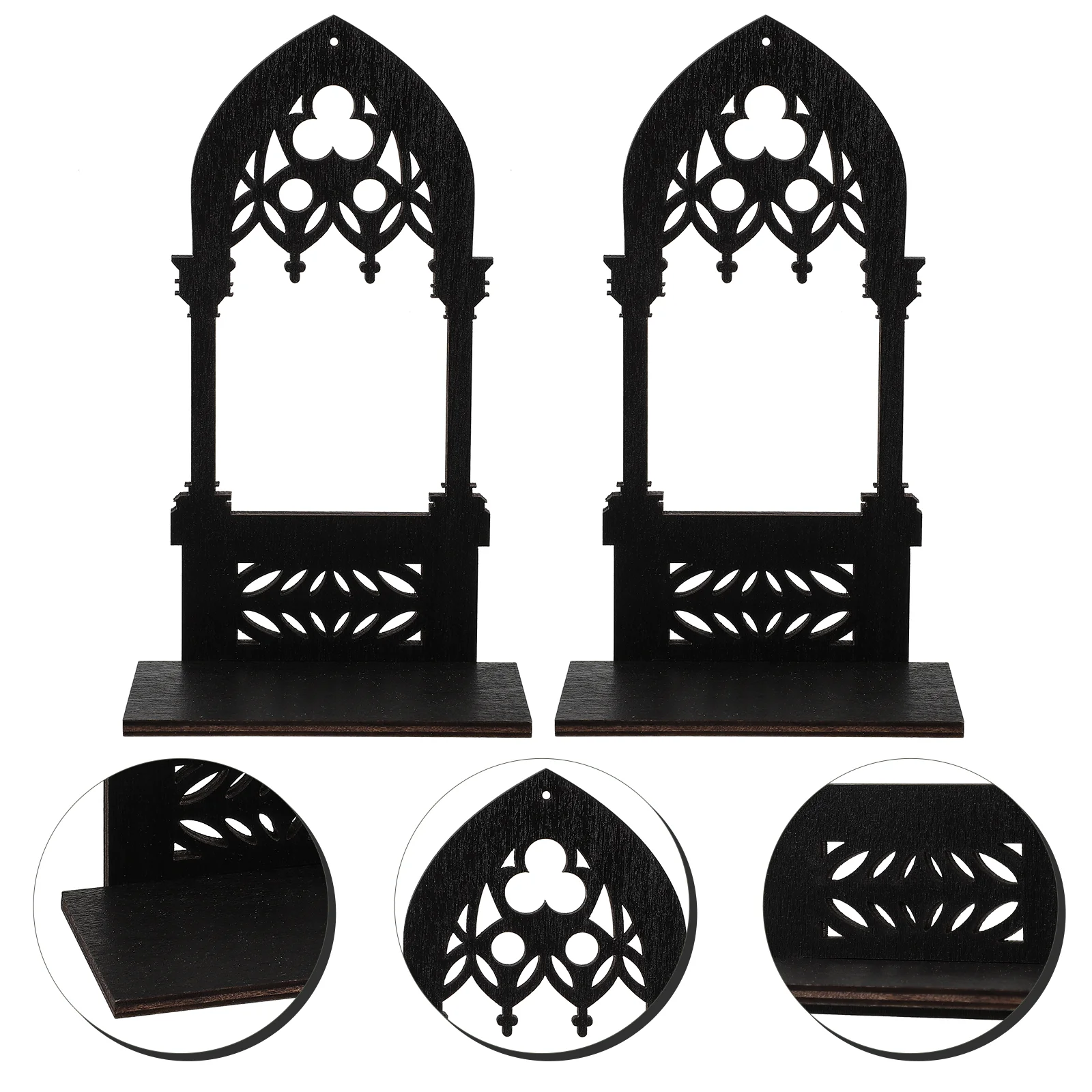 

Gothic Arch Architecture Candlestick Wall Lamp Stands Candles Holder Holders Centerpiece Tea Light Decor Home Decor Candlestick