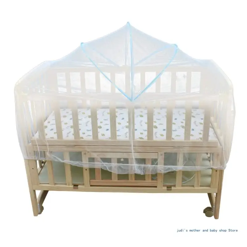 67JC Dust Proof Indoor Bed Tent Breathable Crib Cover Dust Prevention Cover Portable Perfect for 100x60 to120x60cm Sized Beds