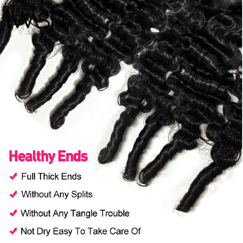 Burmese Curly Bundles Human Hair Extensions 4Pcs Full Head human hair extensions