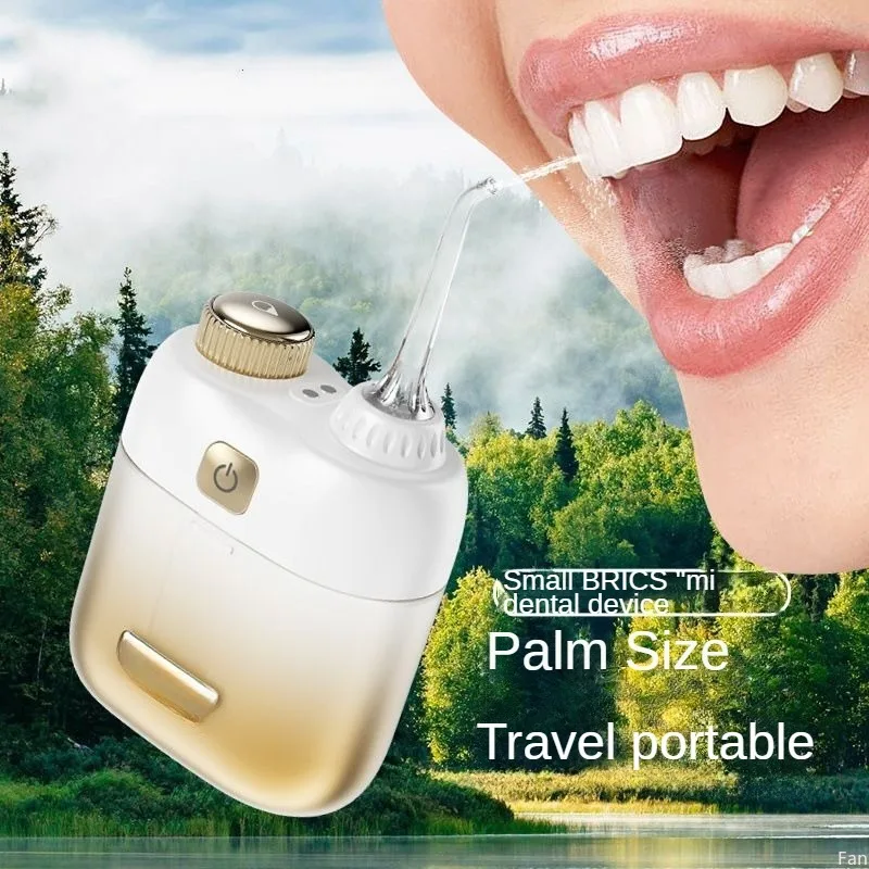 

Tooth rinser 900 mAh battery High Pressure Pulse Water Flosser Orthodontic Ultrasonic scaler Home use wireless portable scaler