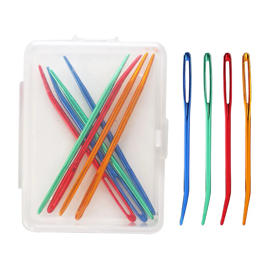 Knitting Needles Knitting Yarn Needle Set Bent Tip Tapestry Needles For Yarn Large Eye Blunt Needles For Hand Sewing Knitting Crochet Weave Tool