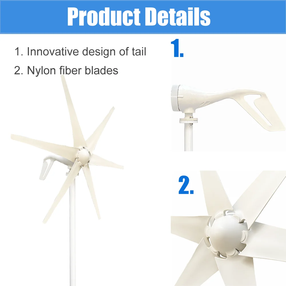 600w 800w 1000w 12v 24v Wind Turbine Generator home water turbine generator Free Energy Power Generator With MPPT Controller solar wind generator hydroelectric generator